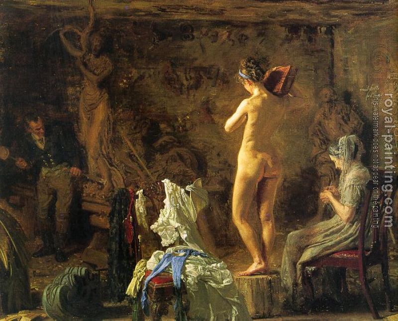 Thomas Eakins : William Rush Carving his Allegorical Figure of the Schuylkill River